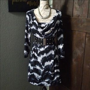 Michael Kors shift dress long sleeves